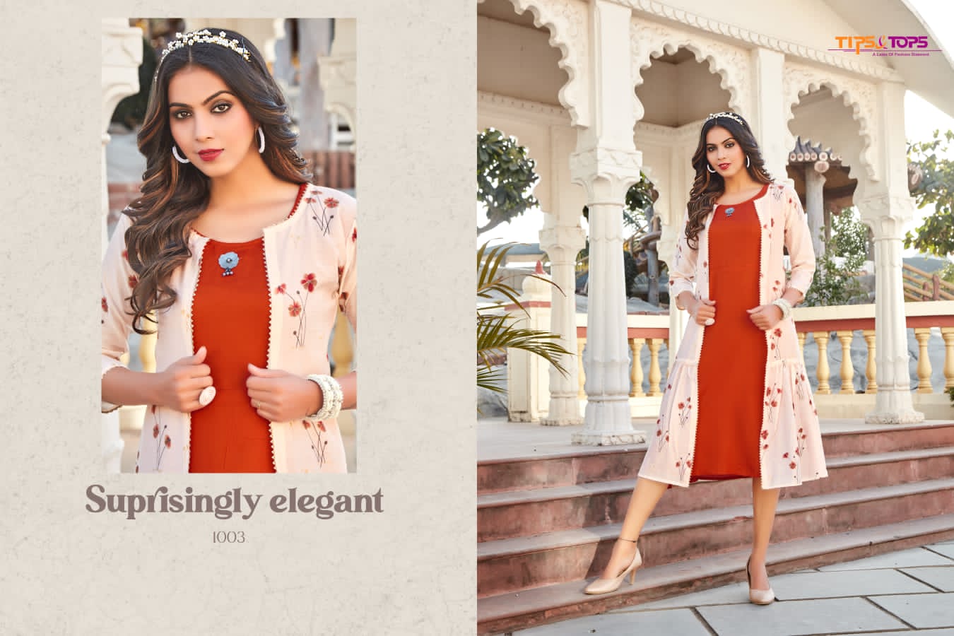 Tips And Tops Hello Jacks Fancy Exclusive Wear Kurti With Jacket Collection